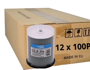 ADR CD-R 700 MB, printable, white inkjet, full-surface, 12x100p