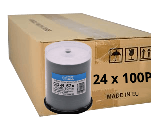 ADR CD-R 700 MB, printable, white, inkjet, full-surface, 24x100p