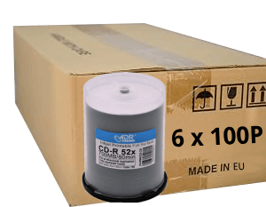 ADR CD-R 700 MB, printable, white, inkjet, full-surface, 6x100p