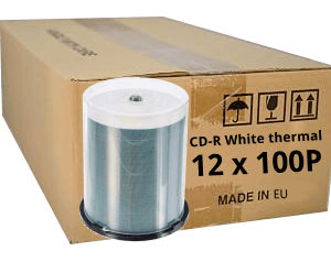 ADR CD-R 700 MB, printable, white, thermal, full-surface, 12x100p