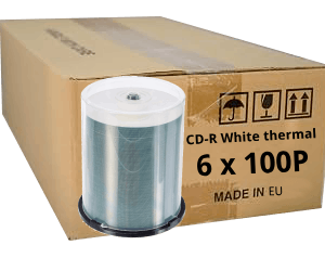 ADR CD-R 700 MB, printable, white, thermal, full-surface, 6x100p