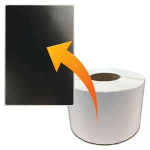 Paper Semigloss Black Coated, Löpande media, 126 mm x 130 meter