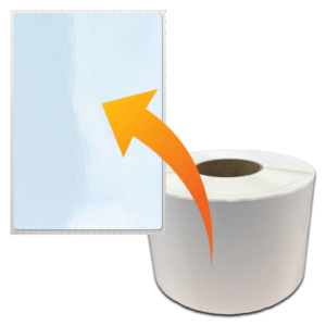 Poly PET White Gloss, Löpande media, 126 mm x 130 meter
